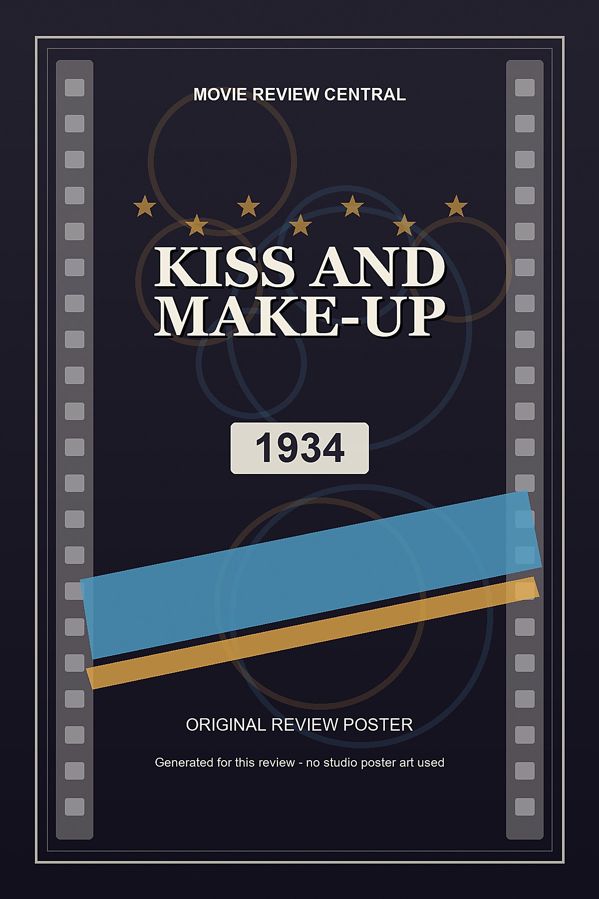 Kiss and Make-Up (1934) - original review poster
