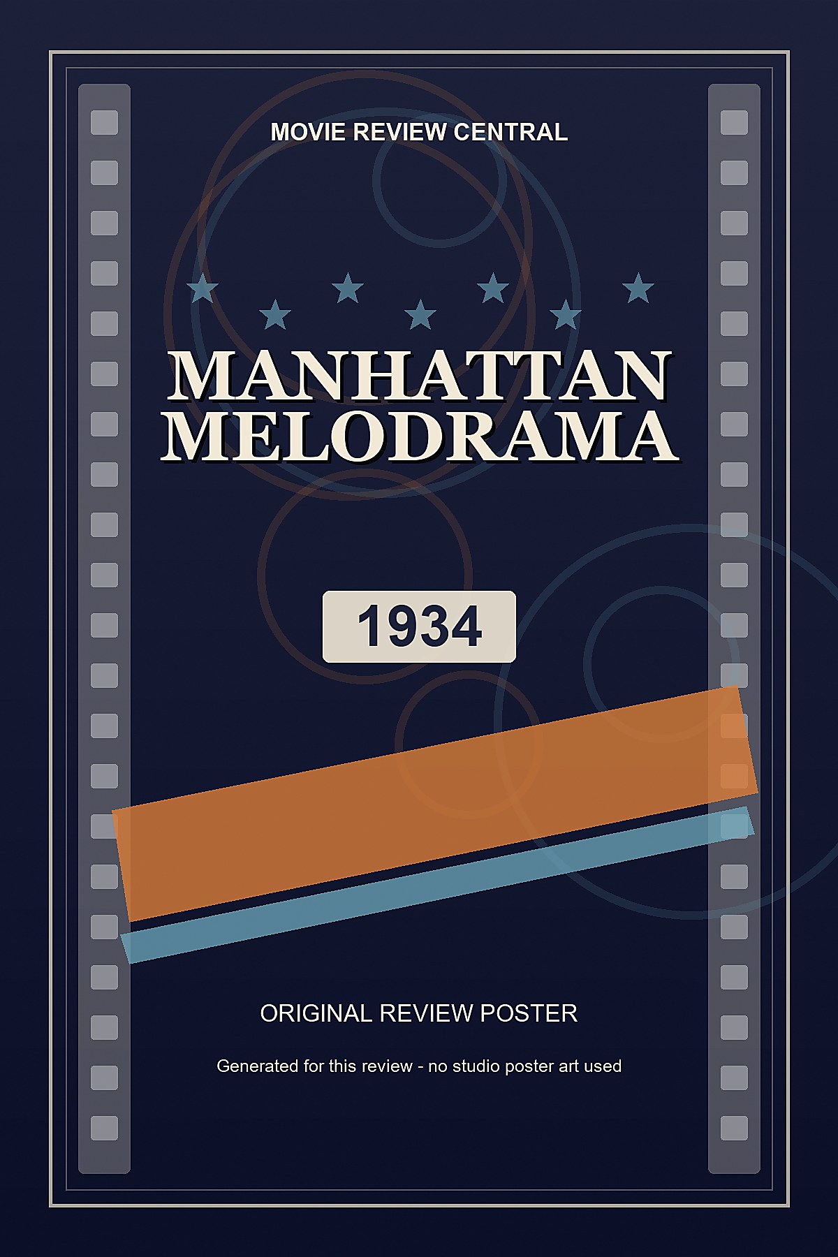 Manhattan Melodrama (1934) - original review poster