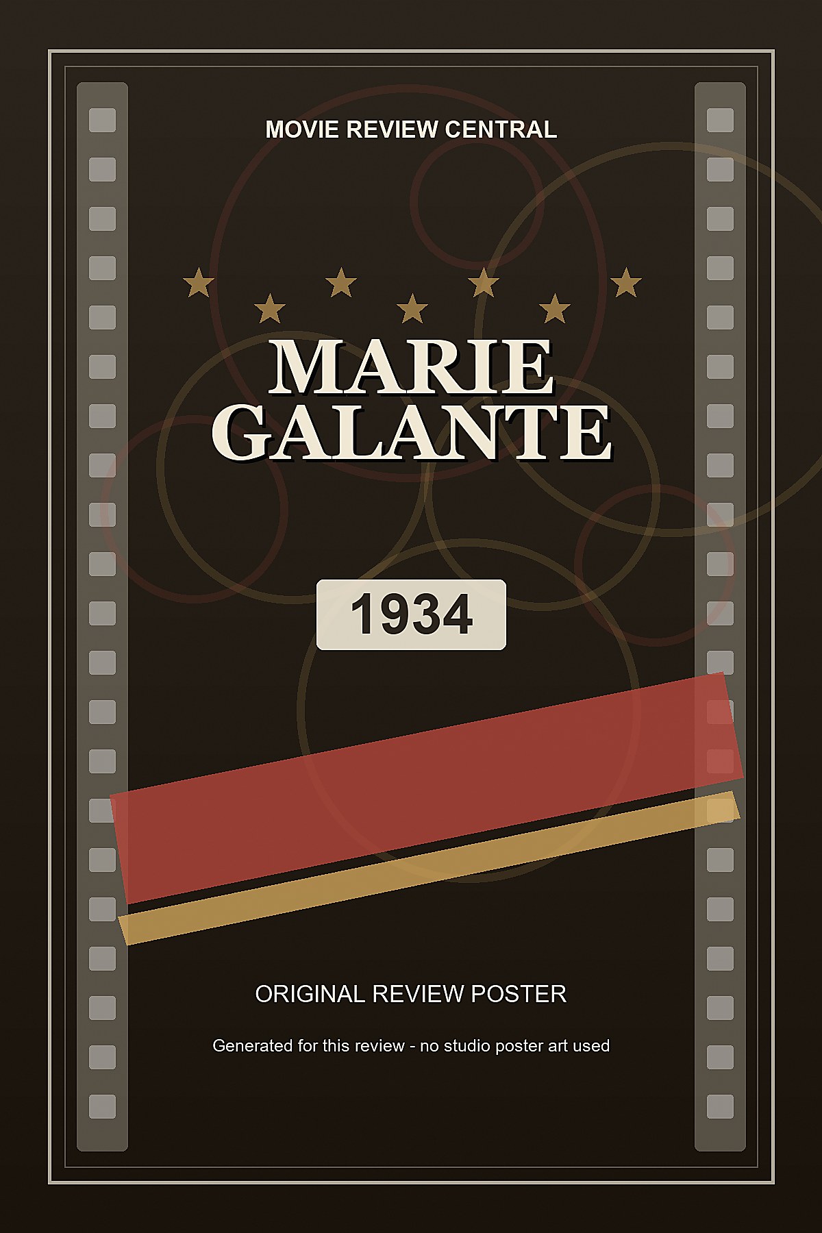 Marie Galante (1934) - original review poster