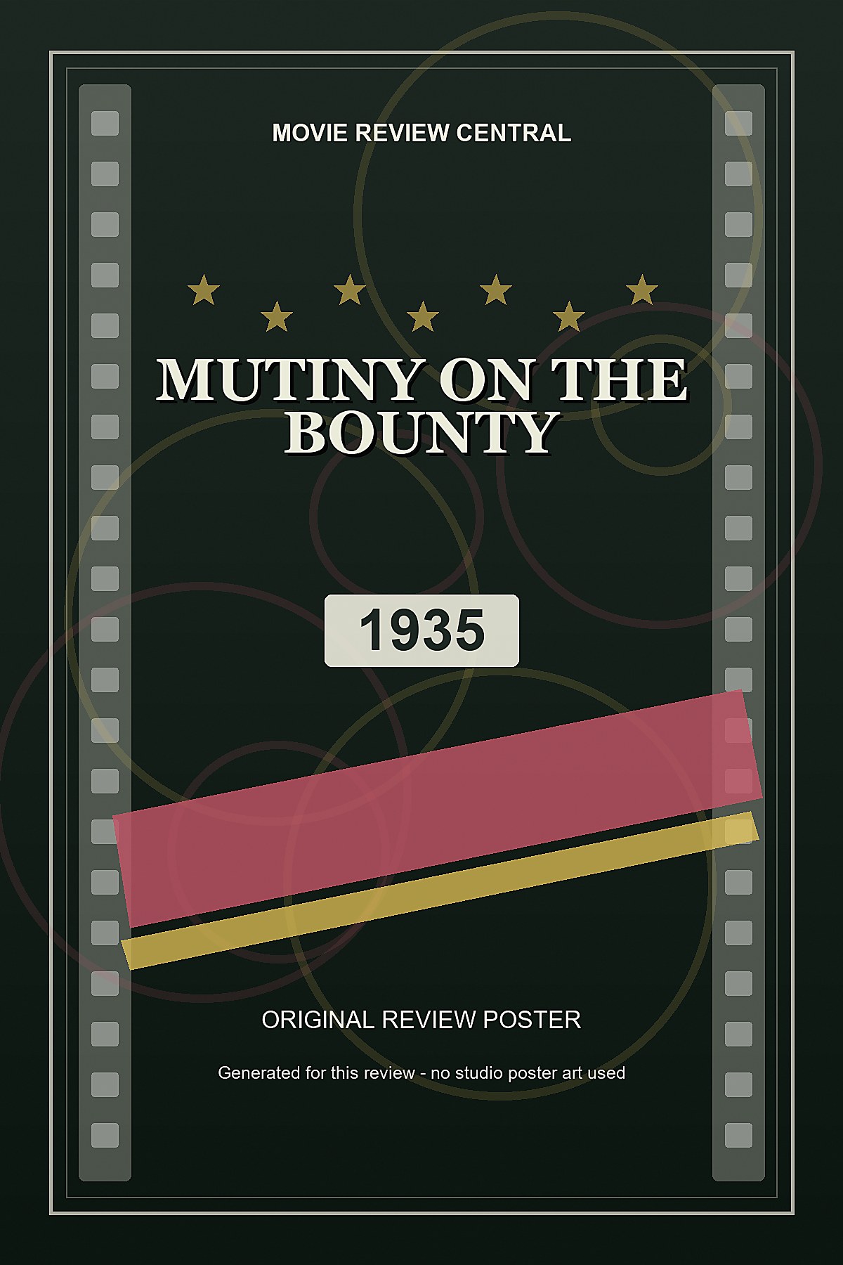 Mutiny on the Bounty (1935) - original review poster Mutiny on the Bounty (1935) - original review poster