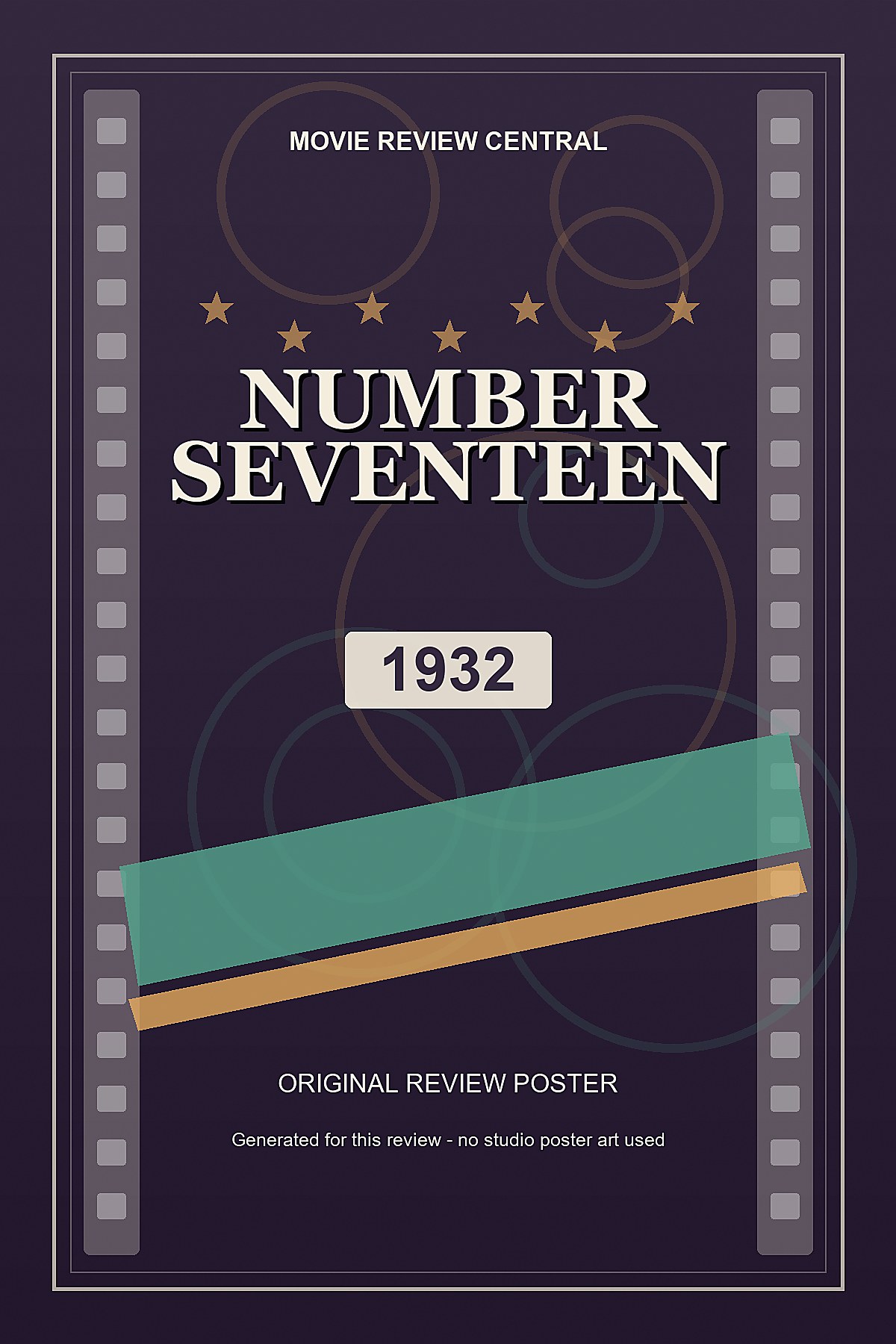 Number Seventeen (1932) - original review poster Number Seventeen (1932) - original review poster