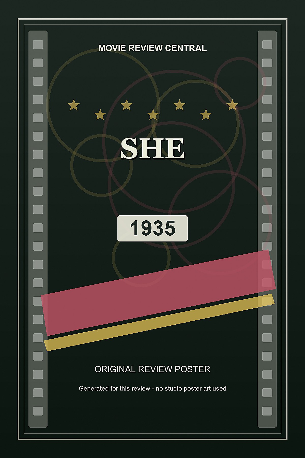 She (1935) - original review poster She (1935) - original review poster