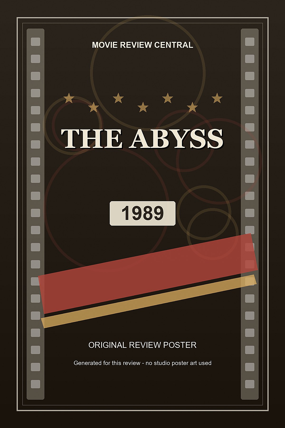 The Abyss (1989) - original review poster