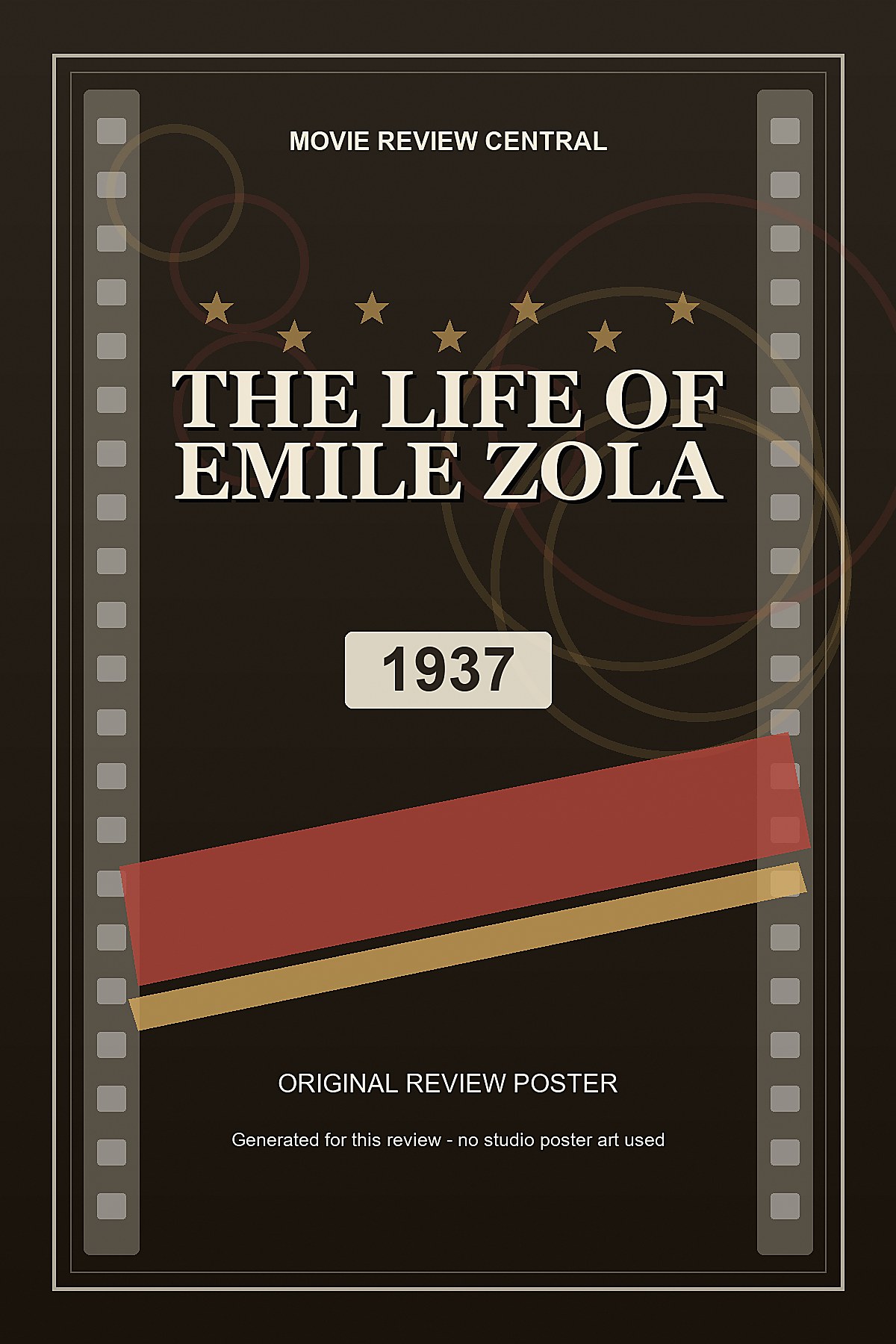 The Life of Emile Zola (1937) - original review poster The Life of Emile Zola (1937) - original review poster