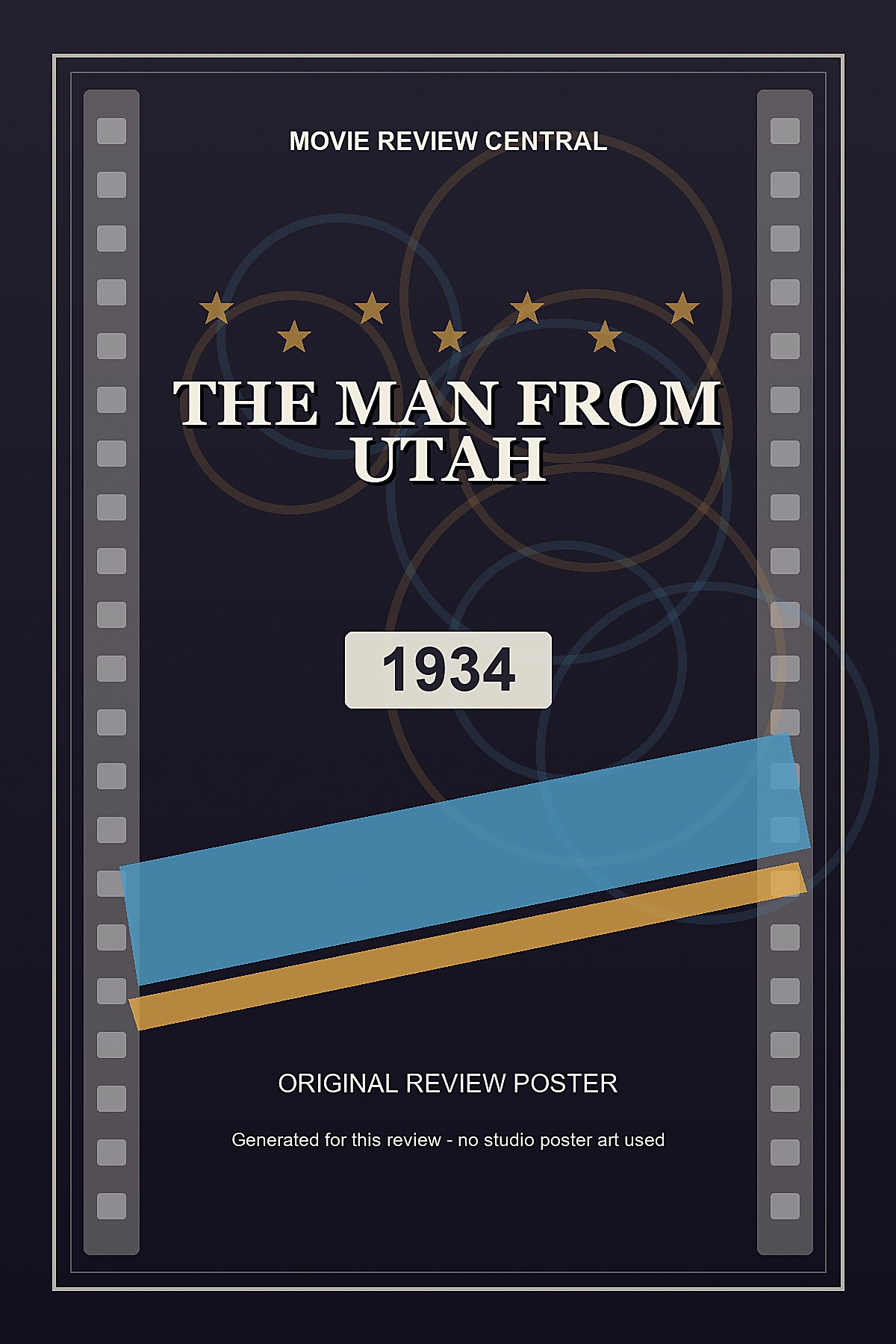 The Man from Utah (1934) - original review poster
