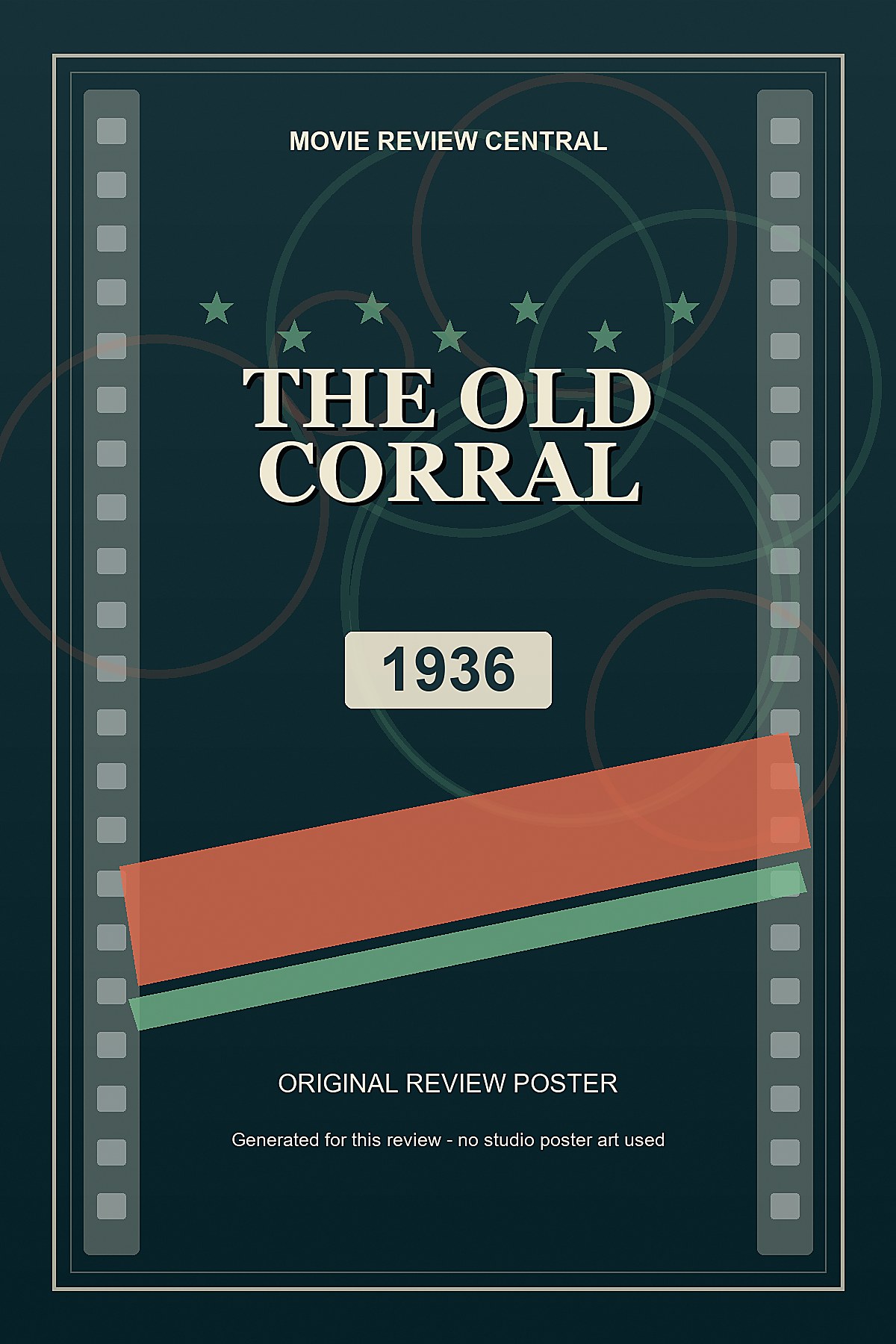 The Old Corral (1936) - original review poster The Old Corral (1936) - original review poster