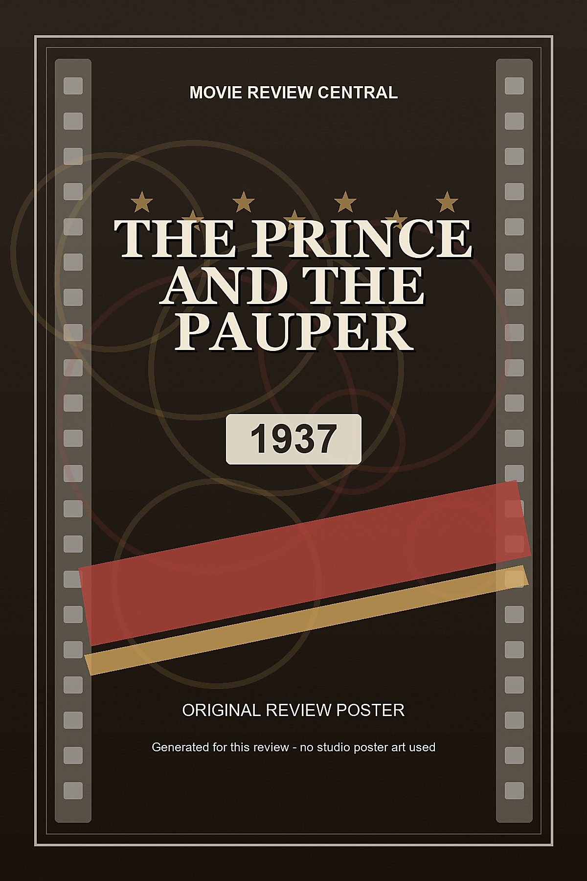 The Prince and the Pauper (1937) - original review poster The Prince and the Pauper (1937) - original review poster