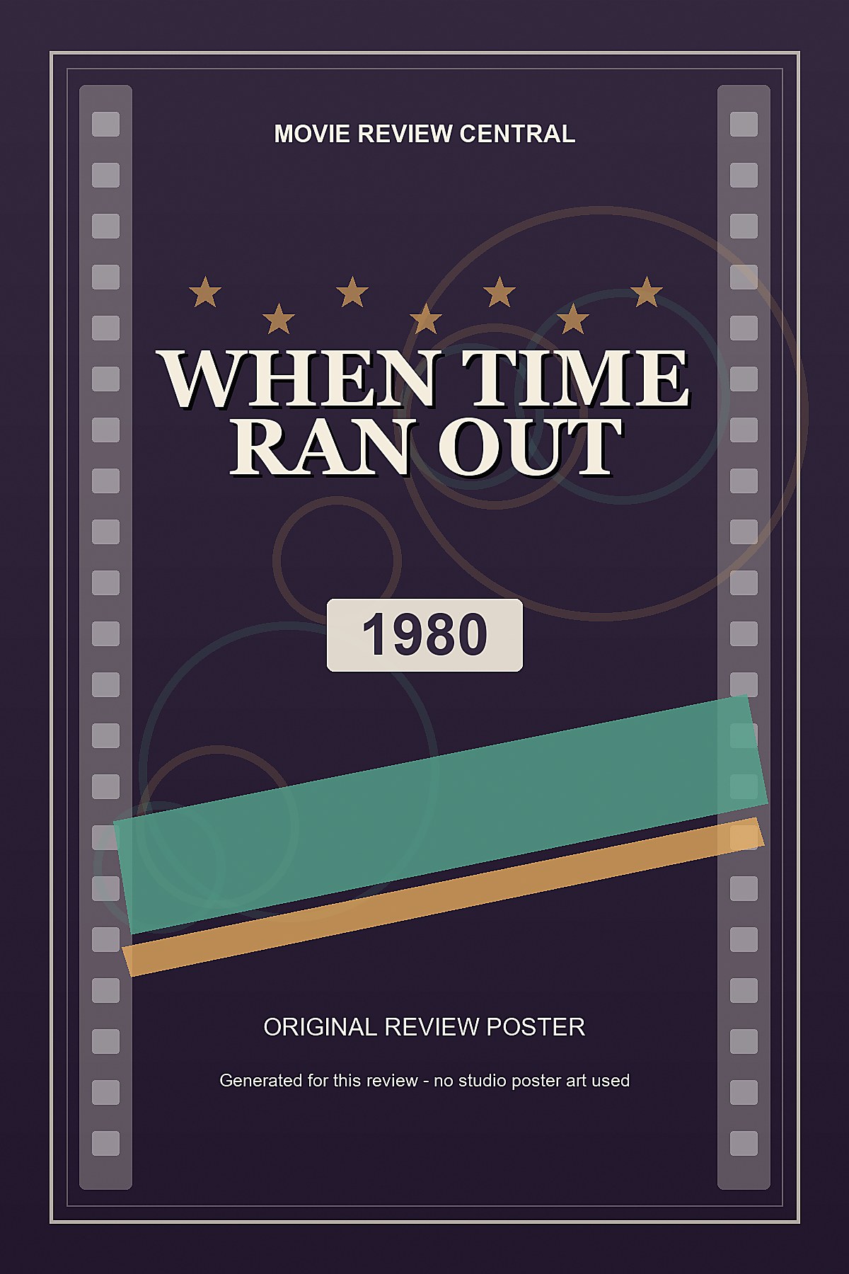 When Time Ran Out (1980) - original review poster