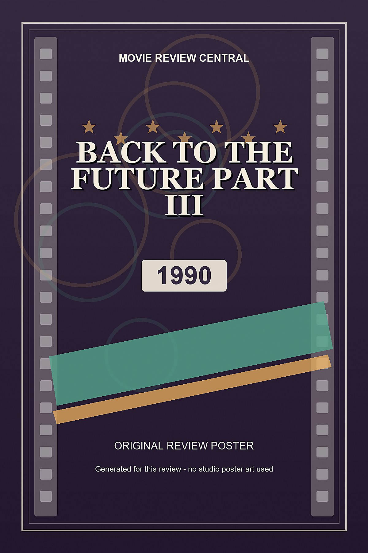 Back to the Future Part III (1990) - original review poster