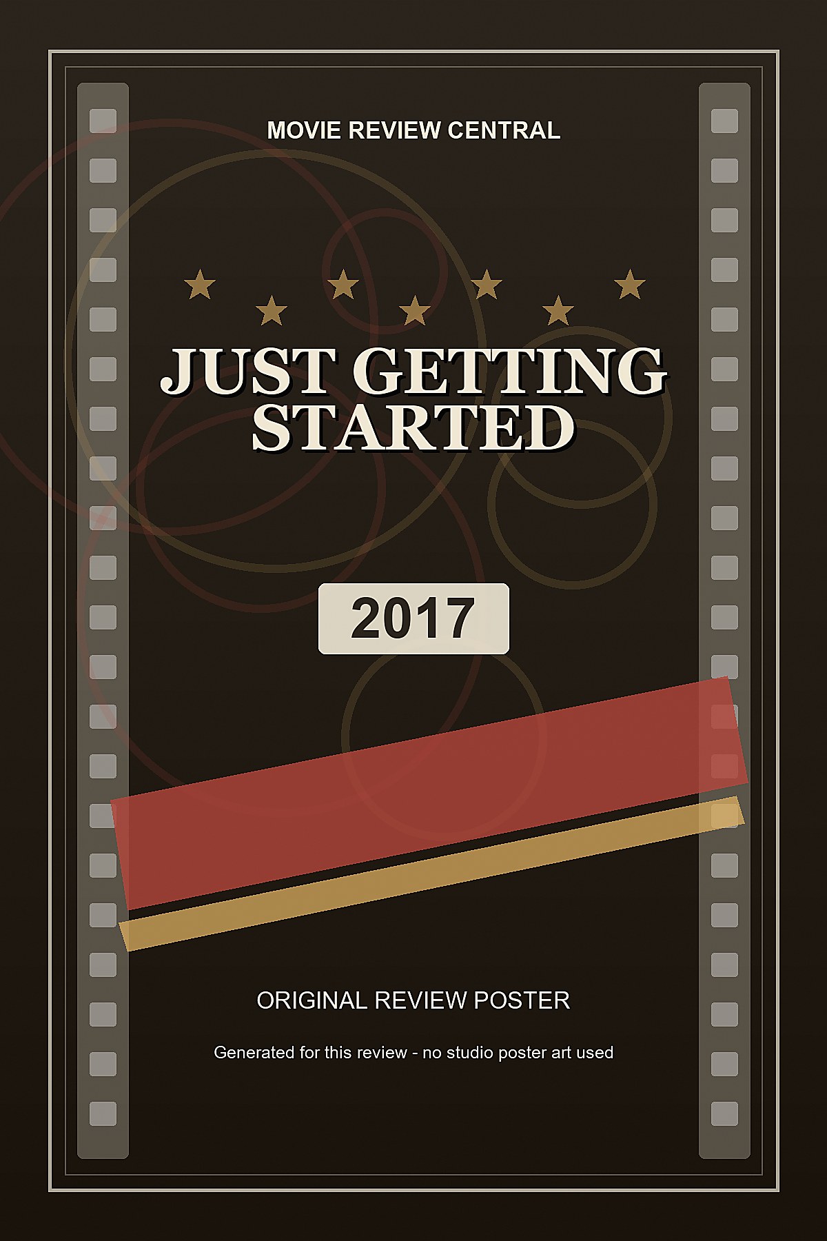 Just Getting Started (2017) - original review poster Just Getting Started (2017) - original review poster