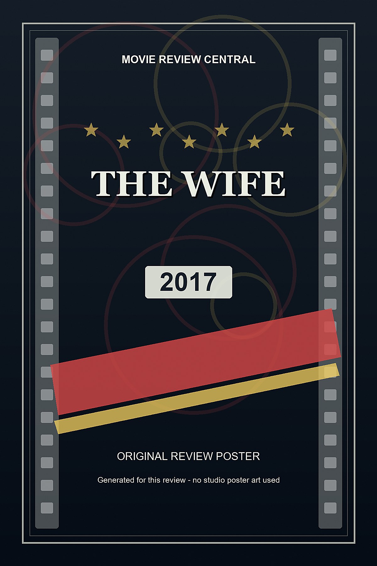 The Wife (2017) - original review poster The Wife (2017) - original review poster
