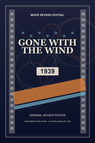 Gone with the Wind (1939) - original review poster